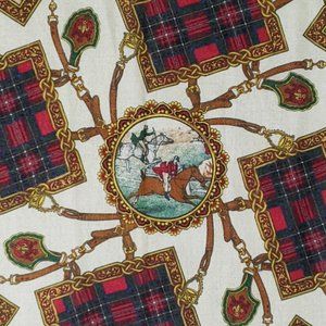 VINTAGE SCARF - classic tartan - lightweight - fall/spring - rectangular